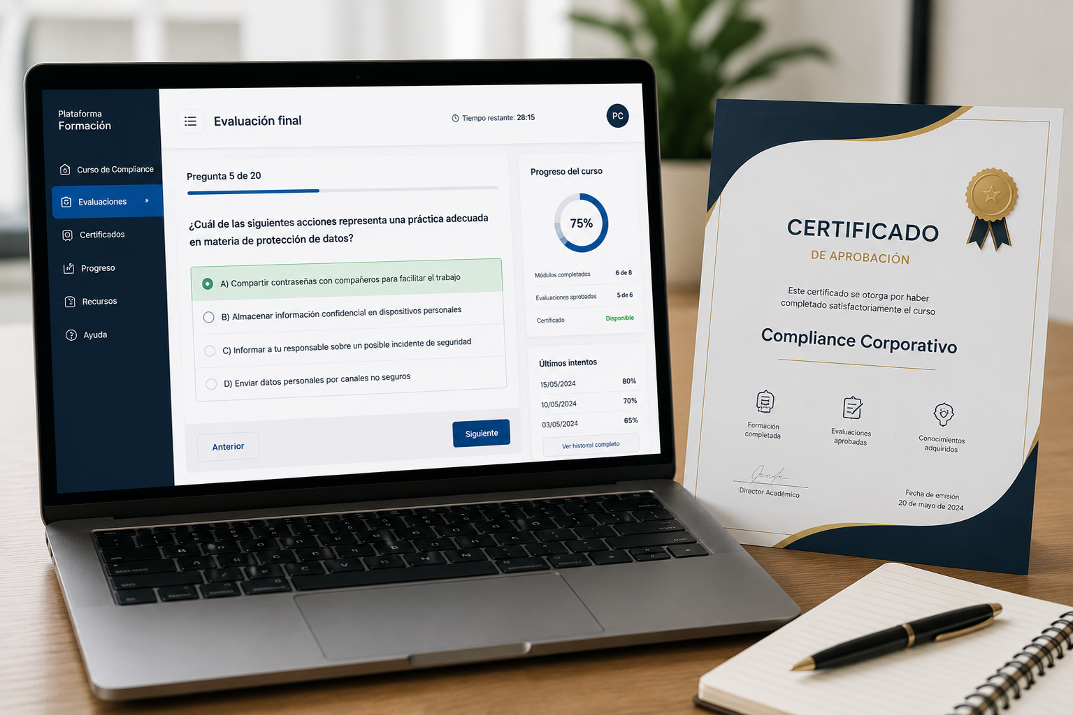 Evaluaciones & Certificación